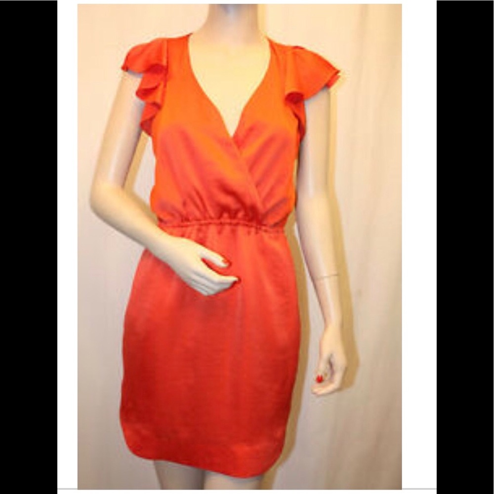 BCBGeneration Ruffled Cayenne Size M Dress
